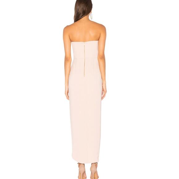 Shona Joy Strapless Cream Maxi Dress - Picture 3 of 8